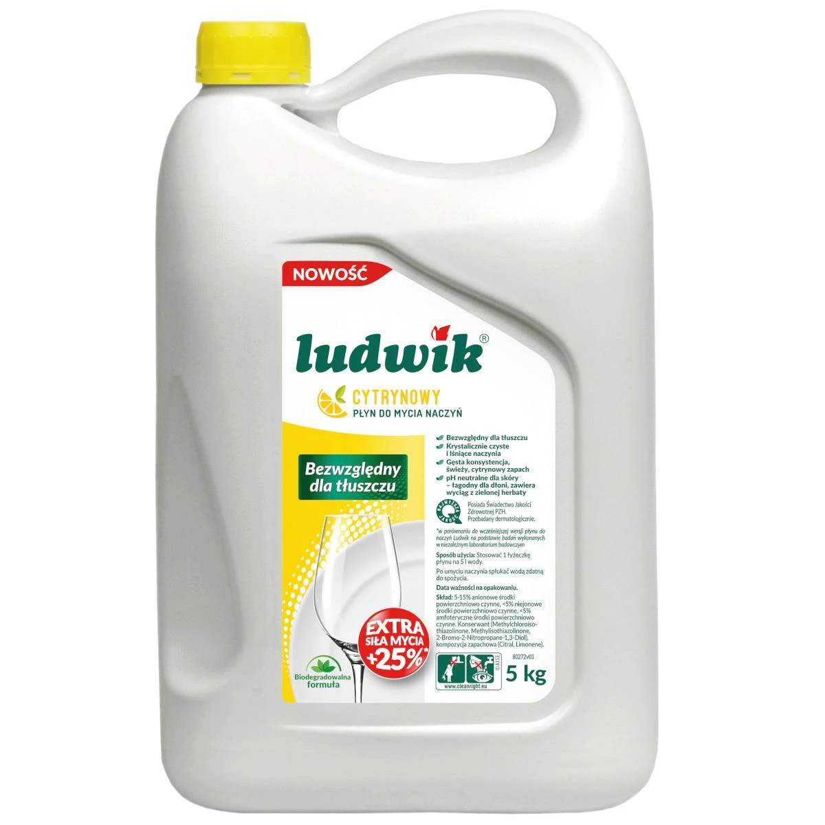 Ludwik citrinų indų ploviklis 5l (CH5001)