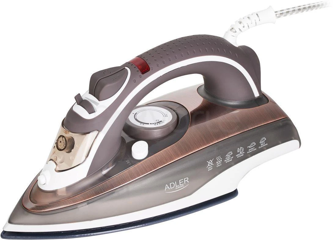 Adler | Lygintuvas | AD 5030 | Garų lygintuvas | 3000 W | Vanduo tank capacity 310 ml | Continuous steam 20 g/min | Brown