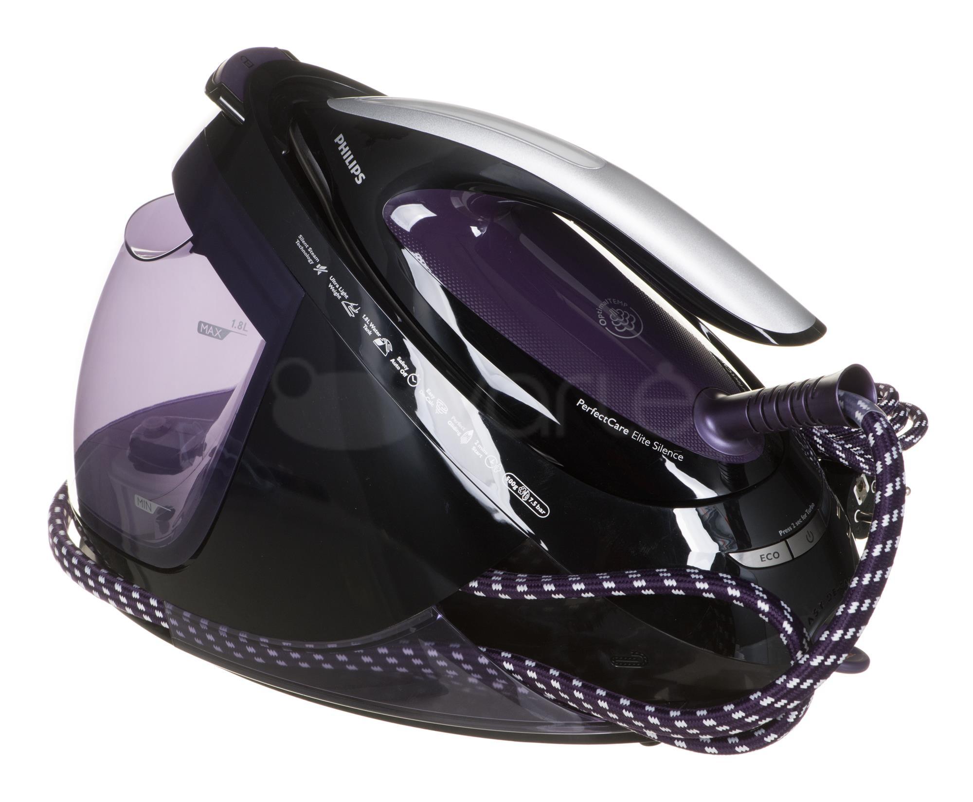 Lygintuvas su garų generatoriumi Philips GC9650/80 (2400W; spalva violetinė)