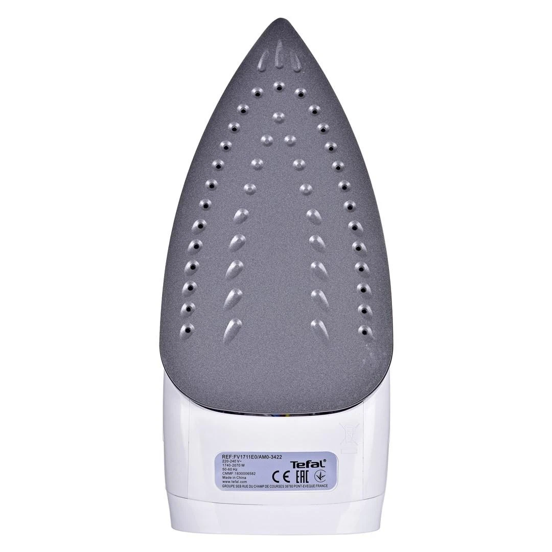 TEFAL | Garų lygintuvas | FV1711 Virtuo | Garų lygintuvas | Continuous steam 24 g/min | Steam boost performance 80 g/min | Mėlyna