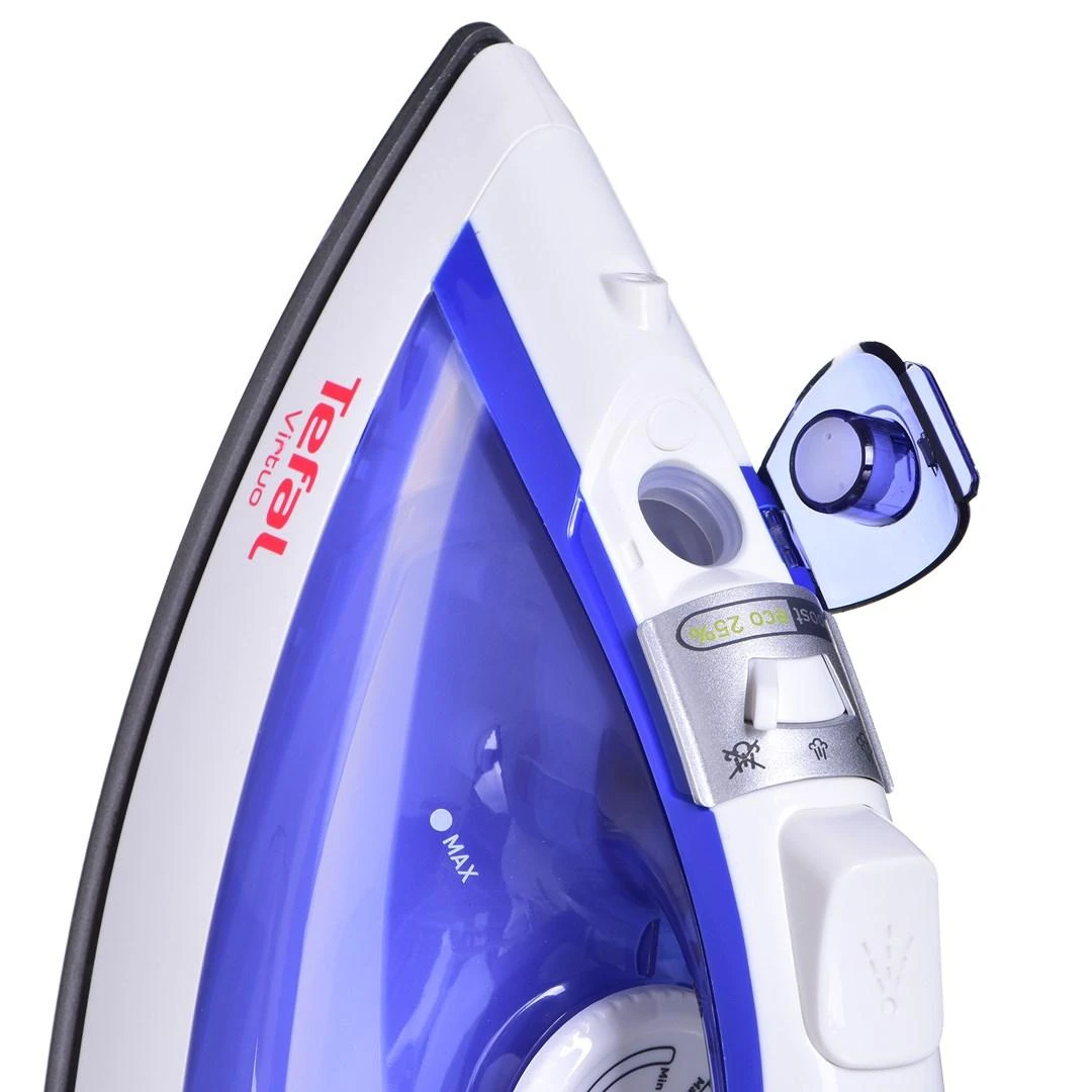TEFAL | Garų lygintuvas | FV1711 Virtuo | Garų lygintuvas | Continuous steam 24 g/min | Steam boost performance 80 g/min | Mėlyna