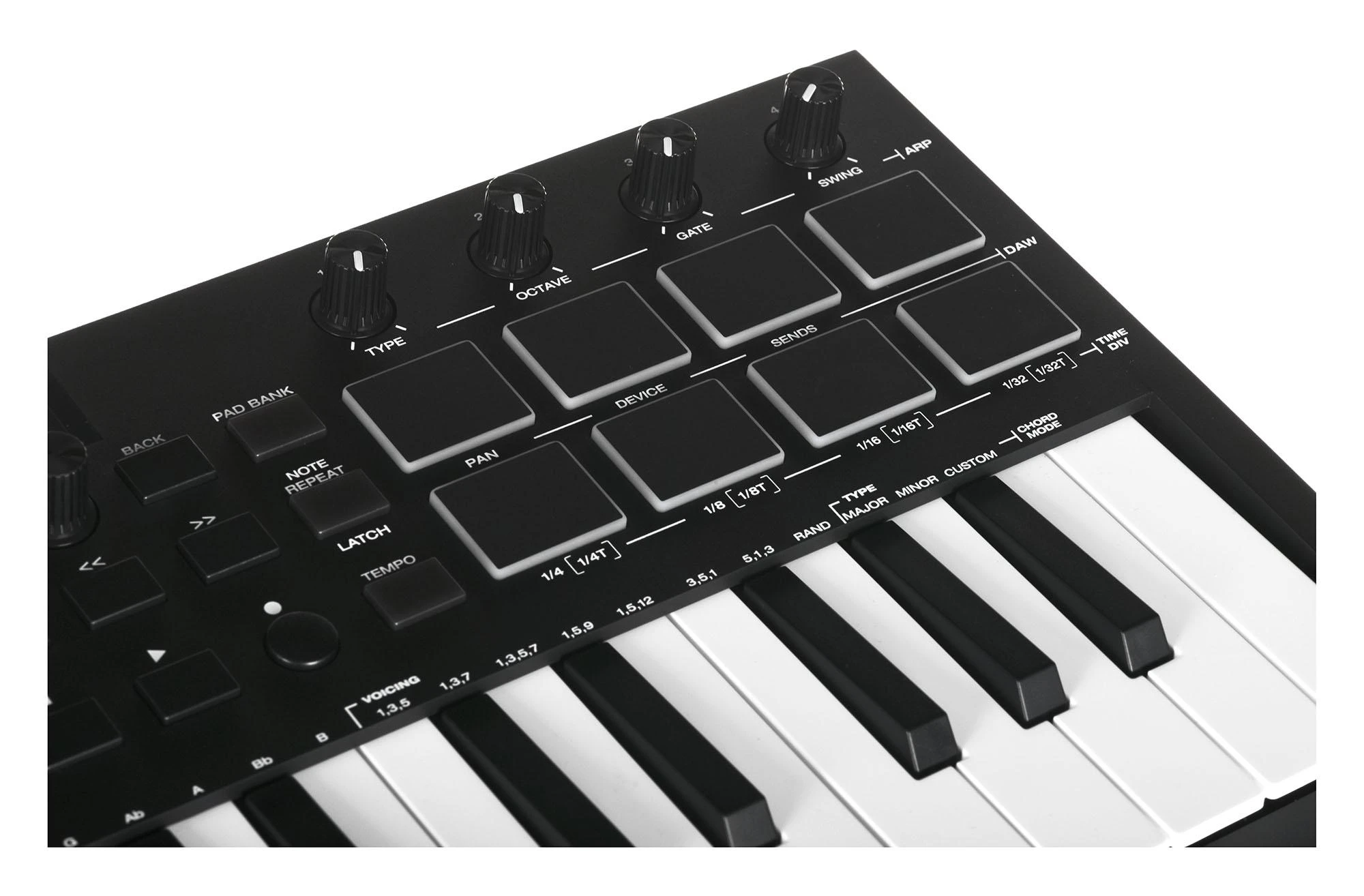 MIDI klaviatūra M-AUDIO Oxygen Pro Mini, juoda