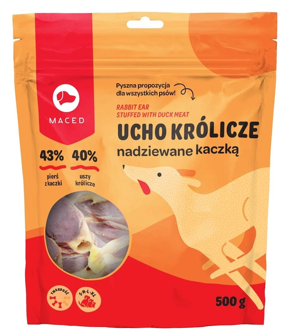 MACED Antis su triušio ausimi - šuns kramtukas - 500g