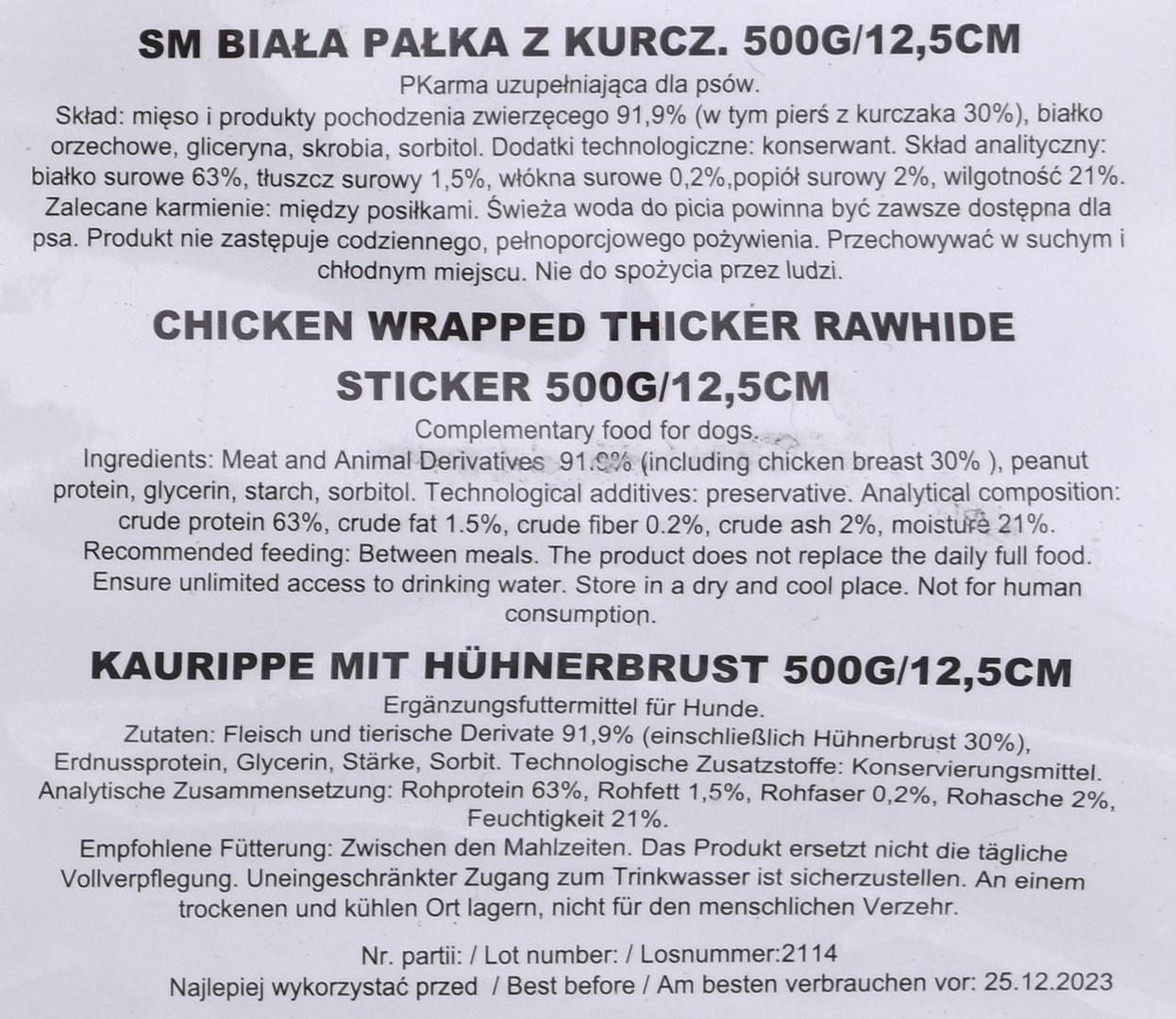 Maced Susmulkinti STIPRI VIŠTĖS ŽRUNASAI Pałki Psa 500g