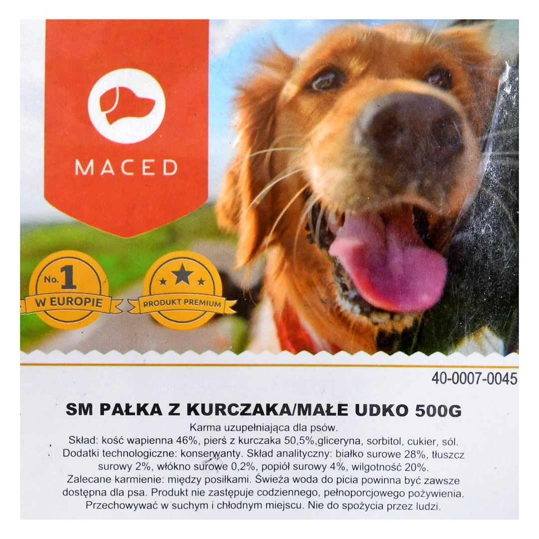 Maced MACED Skanėstas šuniui - pałka su kurczaka/małe udko 500g
