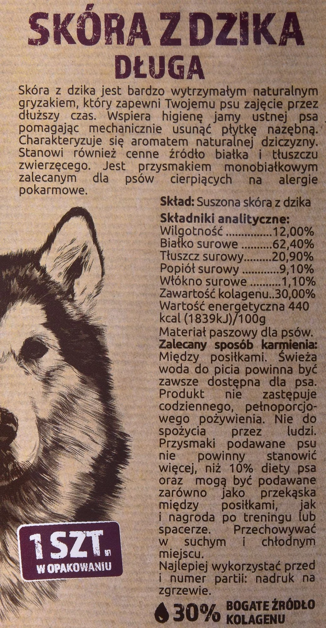 Maced Šunų Skanėstai - Laukinio Šerno Oda 45 Cm