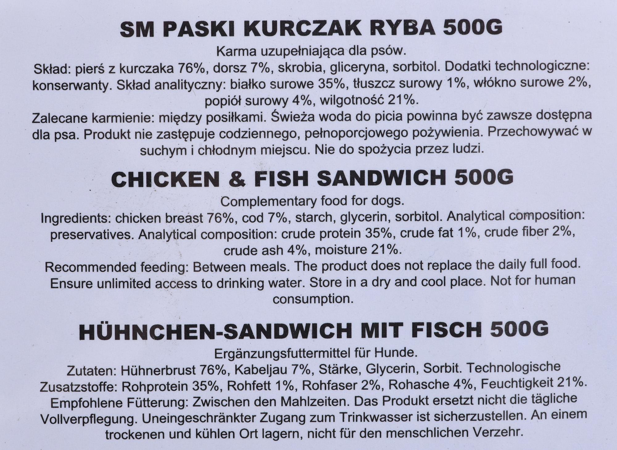 Maced DRYŽOTOJI VIŠTA ŽUVYS, SKIRTA 500g