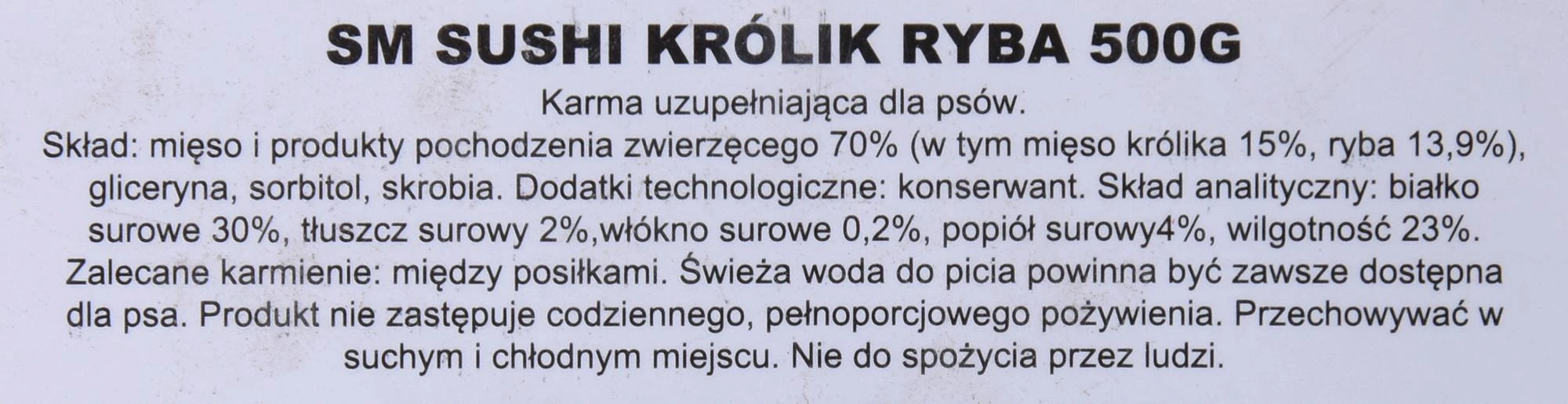 Šunų skanėstai - MACED Sushi su Triušiu ir Žuvimi 500g Be Glitimo