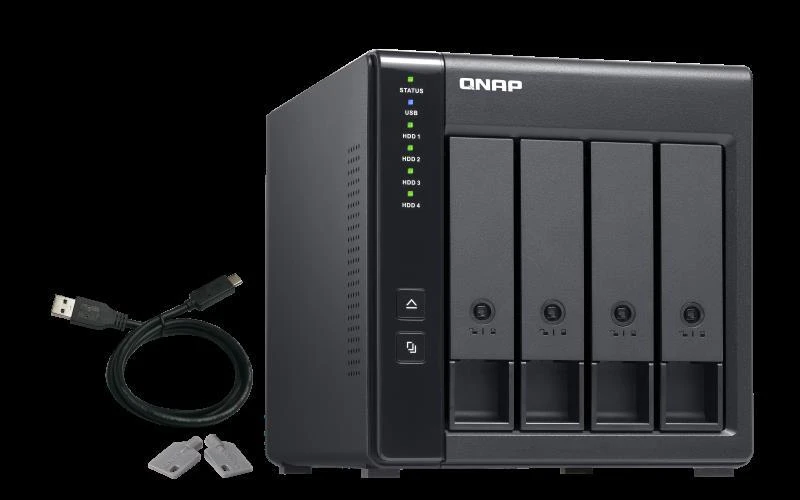 QNAP TR-004 diskų masyvas Juoda