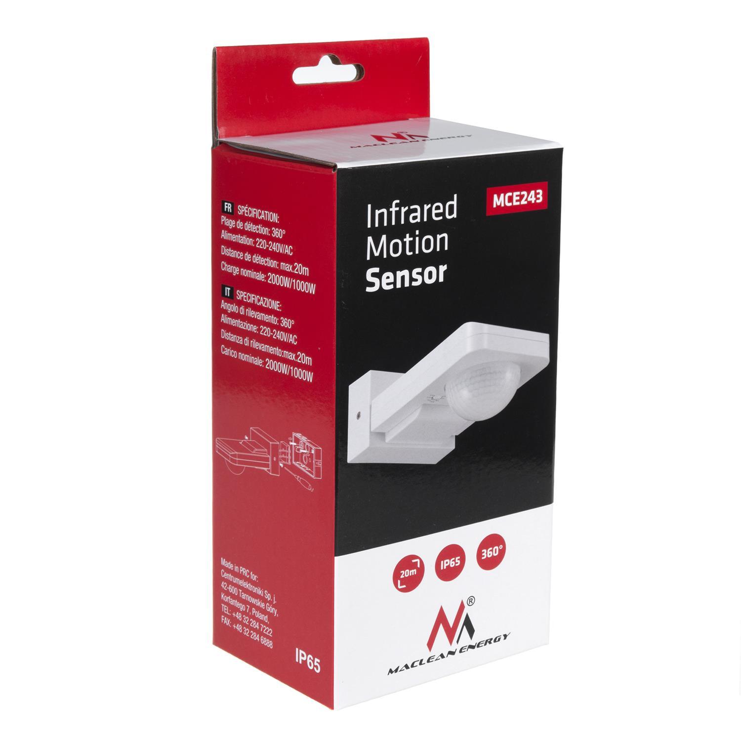 Maclean MCE243 B Infrared Motion Sensor Dusk-to-Dawn 360° Range Up To - UK - View #9