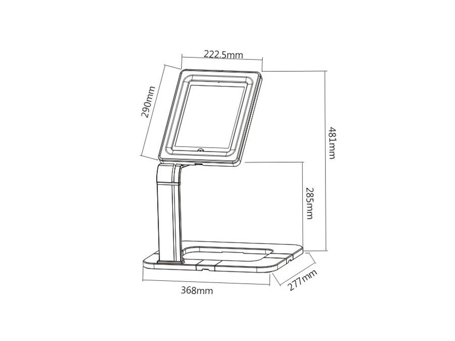 Maclean MC-644 Desk 9.7-10.1 colio Planšetinio kompiuterio stovas
