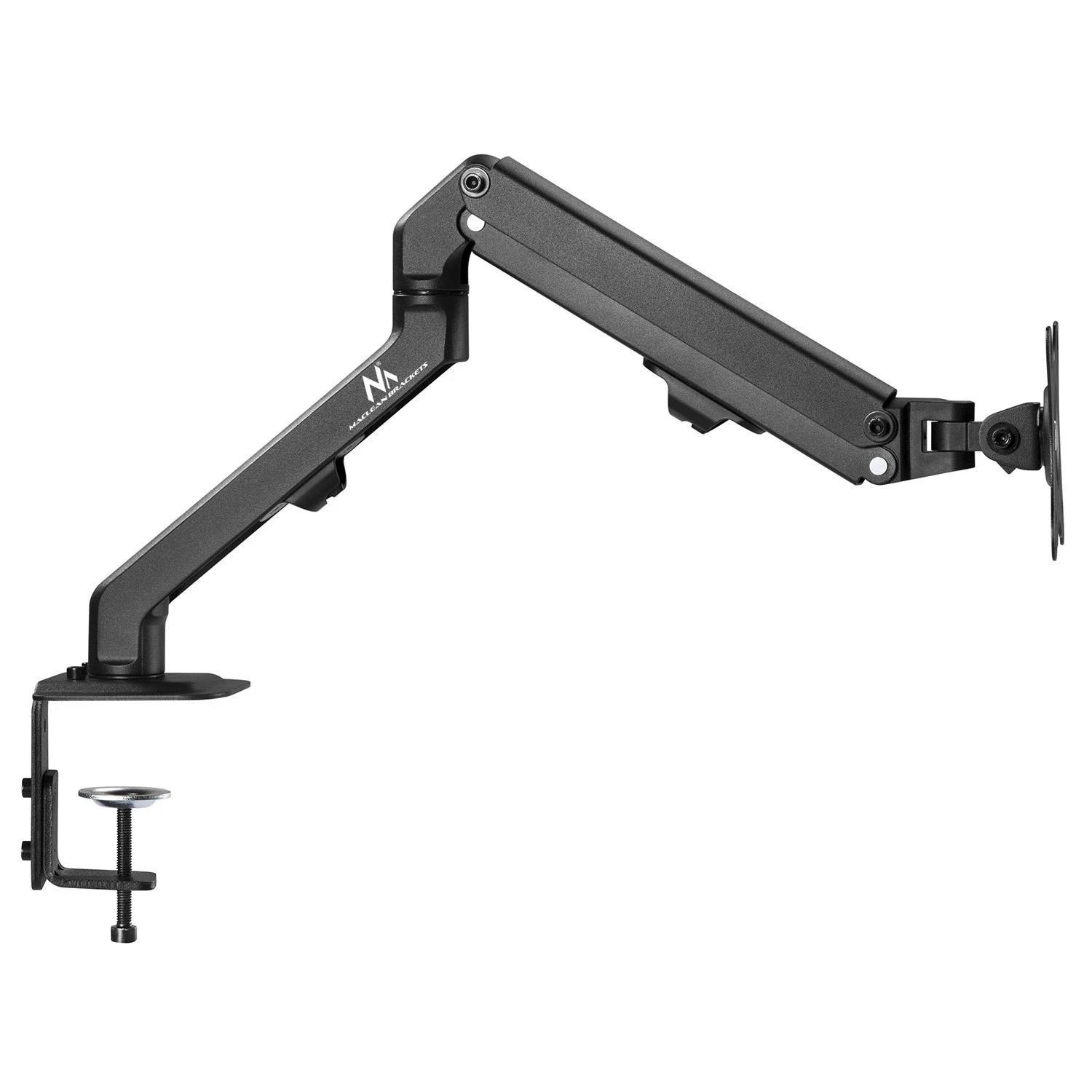 Maclean universalus monitoriaus stalo laikiklis, dujinė spyruoklė 17 "-35" 8kg, VESA 75x75,100x100, MC-906