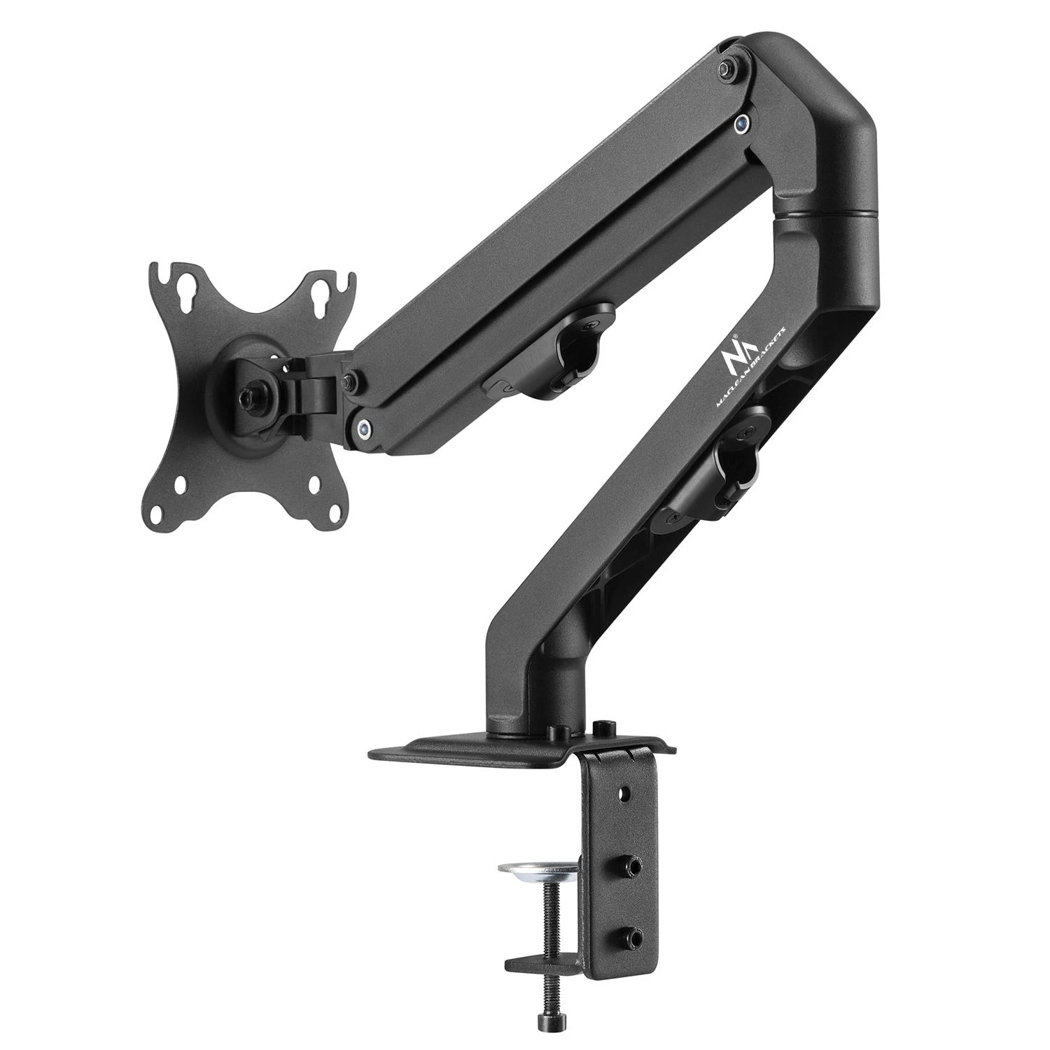 Maclean universalus monitoriaus stalo laikiklis, dujinė spyruoklė 17 "-35" 8kg, VESA 75x75,100x100, MC-906