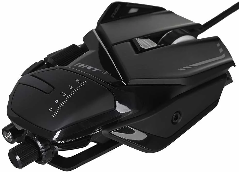 Žaidimų pelė  Mad Catz R.A.T. 8+, juoda