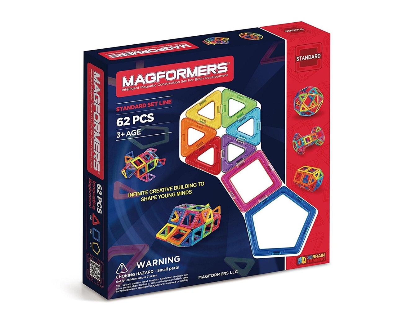 „Magformers“ MAGFORMERS BASIC 62 el blokeliai, kat. nr. 701007