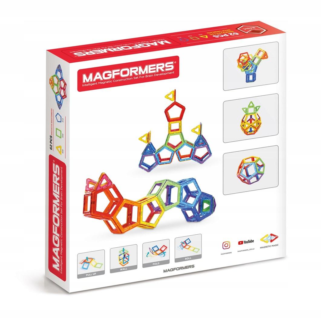 „Magformers“ MAGFORMERS BASIC 62 el blokeliai, kat. nr. 701007