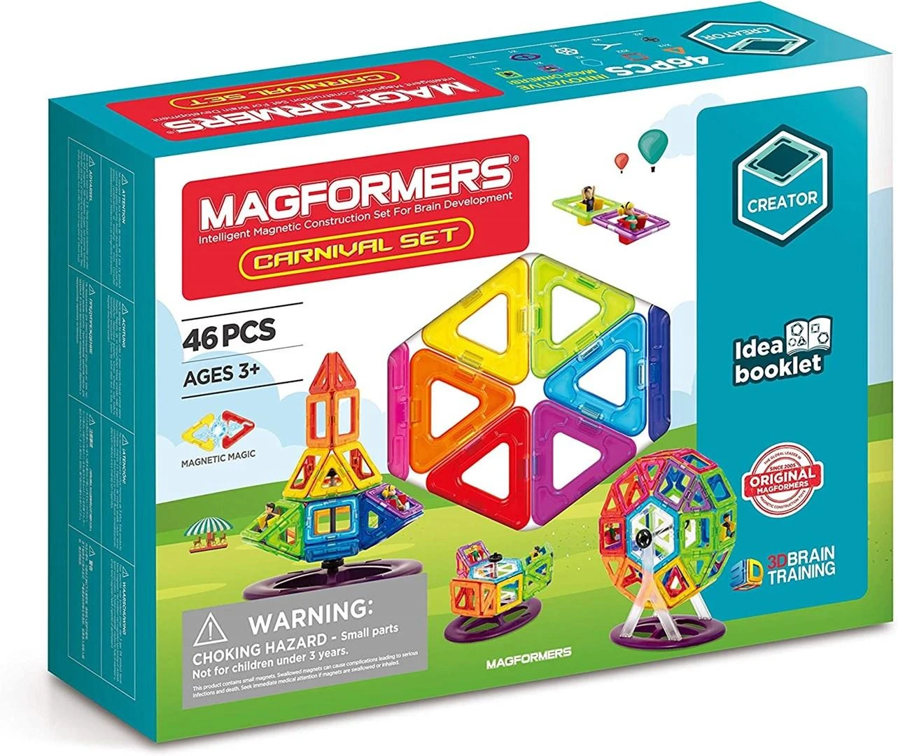 Magformers MAGF Magnetinis rinkinys „Karuselės“, 46 vnt.