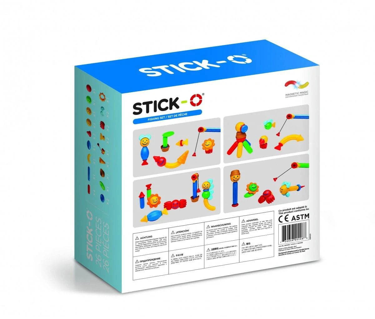 Magformers Magnetiniai blokeliai Stick-O žvejybos rinkinys 26 elementai (005-902006)