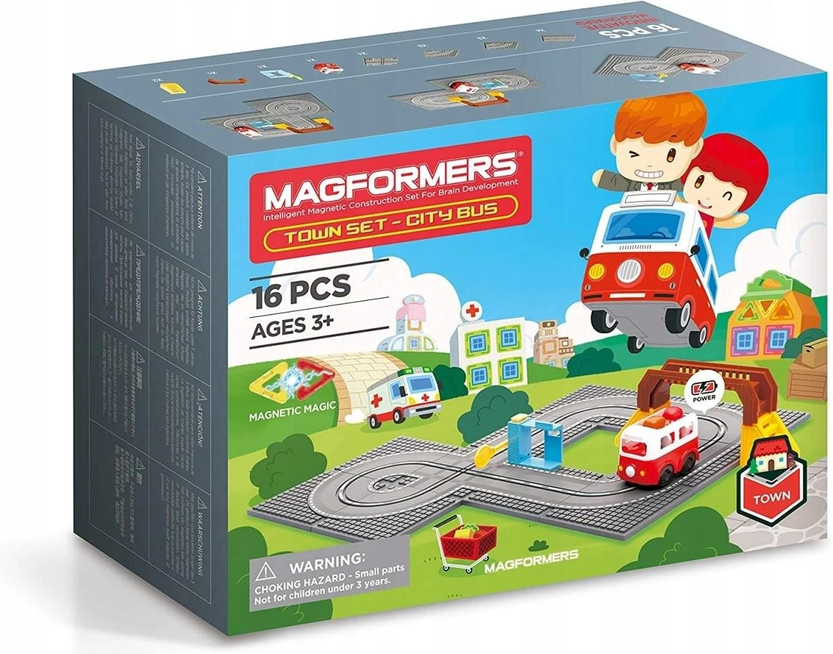 Magformers TOWN SET - MIESTO AUTOBUSAS