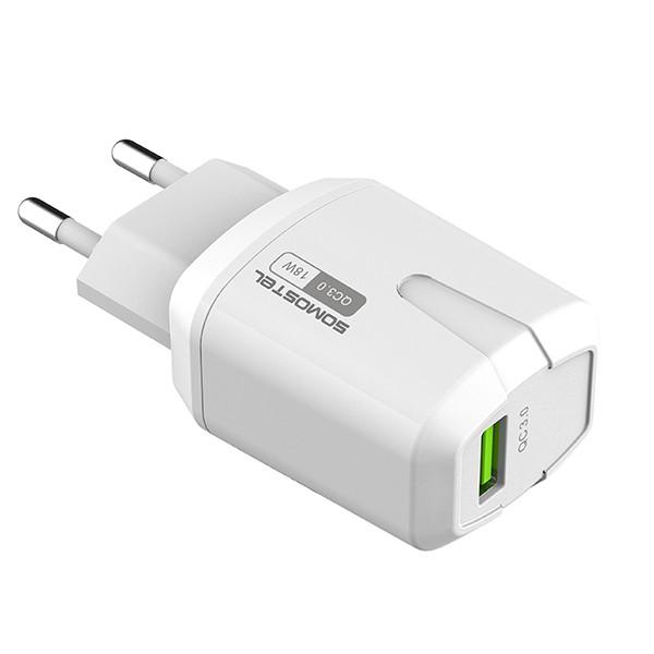 Rėmelis Somostel SMS-Q02 1x USB-A 3.1 A (MSQ02 Baltas 18W)
