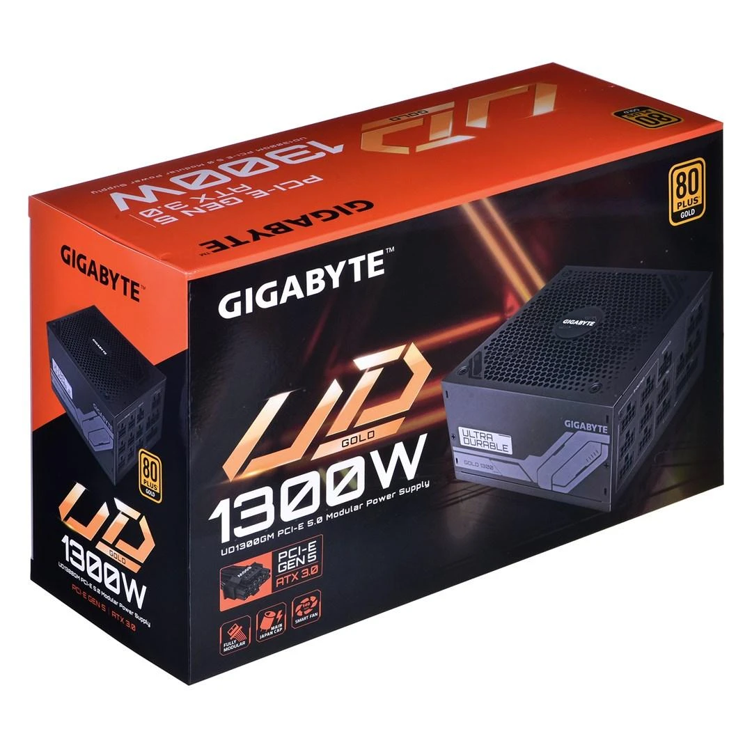 Gigabyte | PSU | GP-UD1300GM PG5 GEU1 | 1300 W | GOLD
