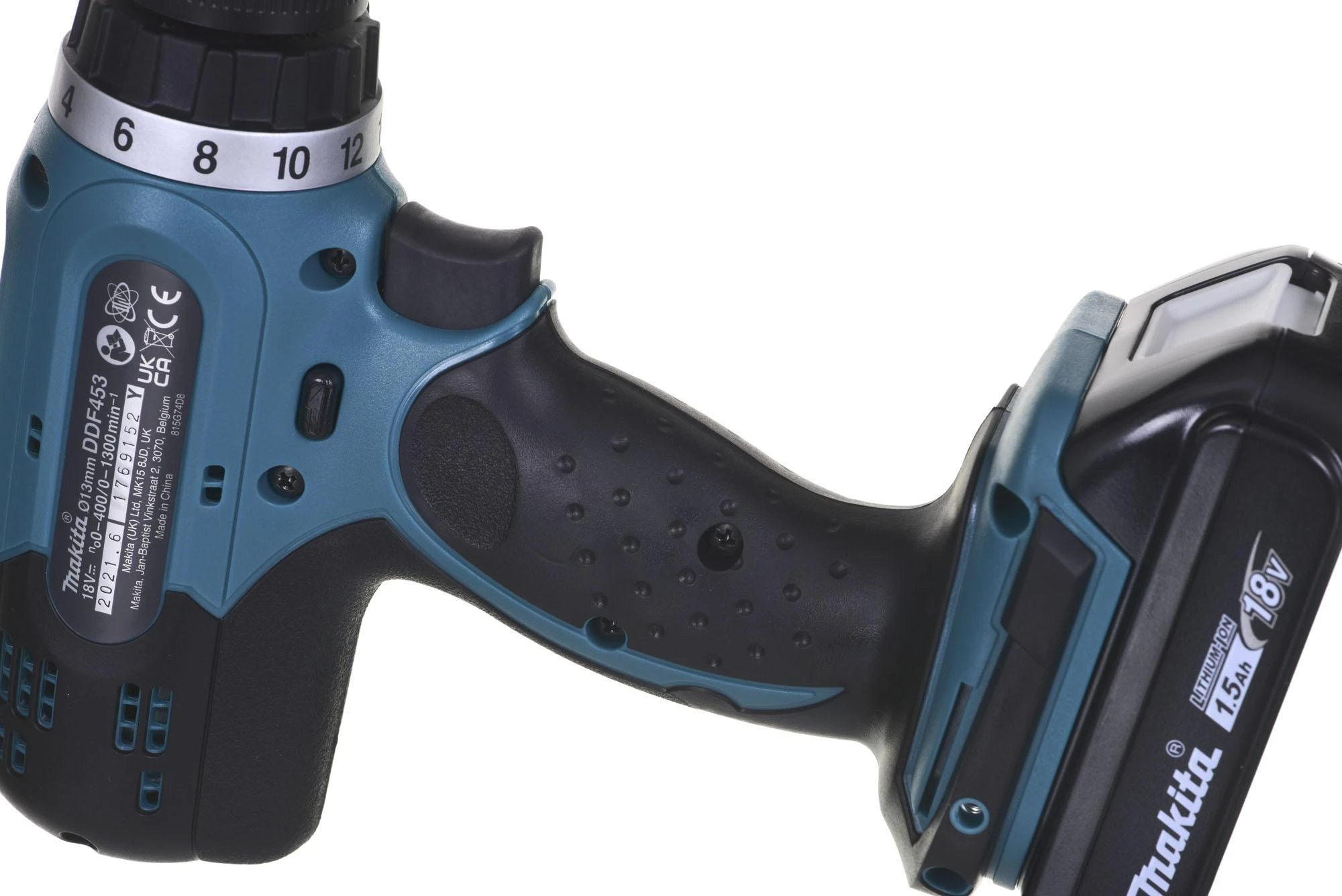 Makita DDF453SYE Akumuliatorinis gręžtuvas, 18 V, 2x 1,5Ah Li-ion, 42/27 Nm, 1,7kg