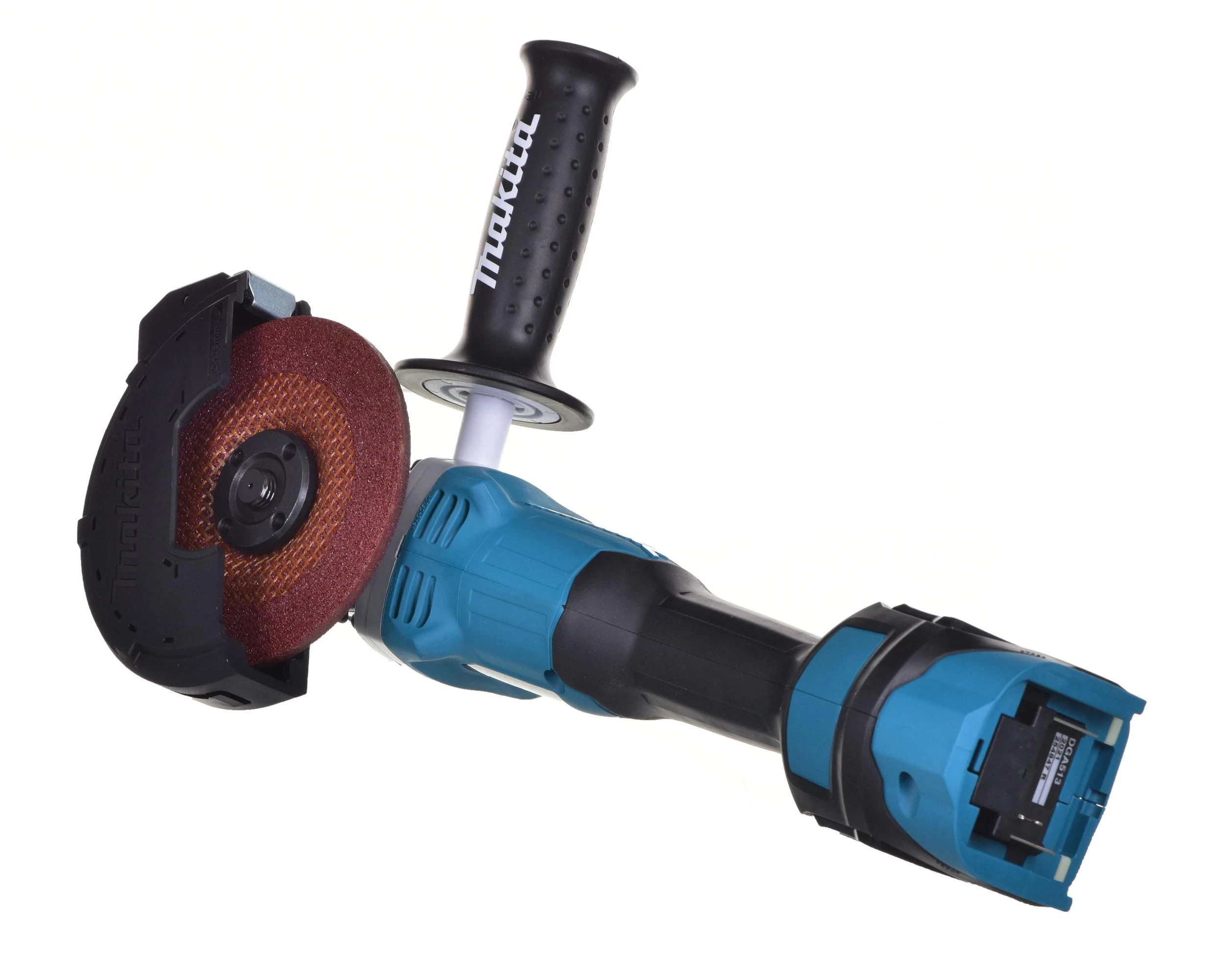 Makita kampinis šlifuoklis DGA513ZJ 18V 125mm be akumuliatoriaus ir kroviklio + lagaminas