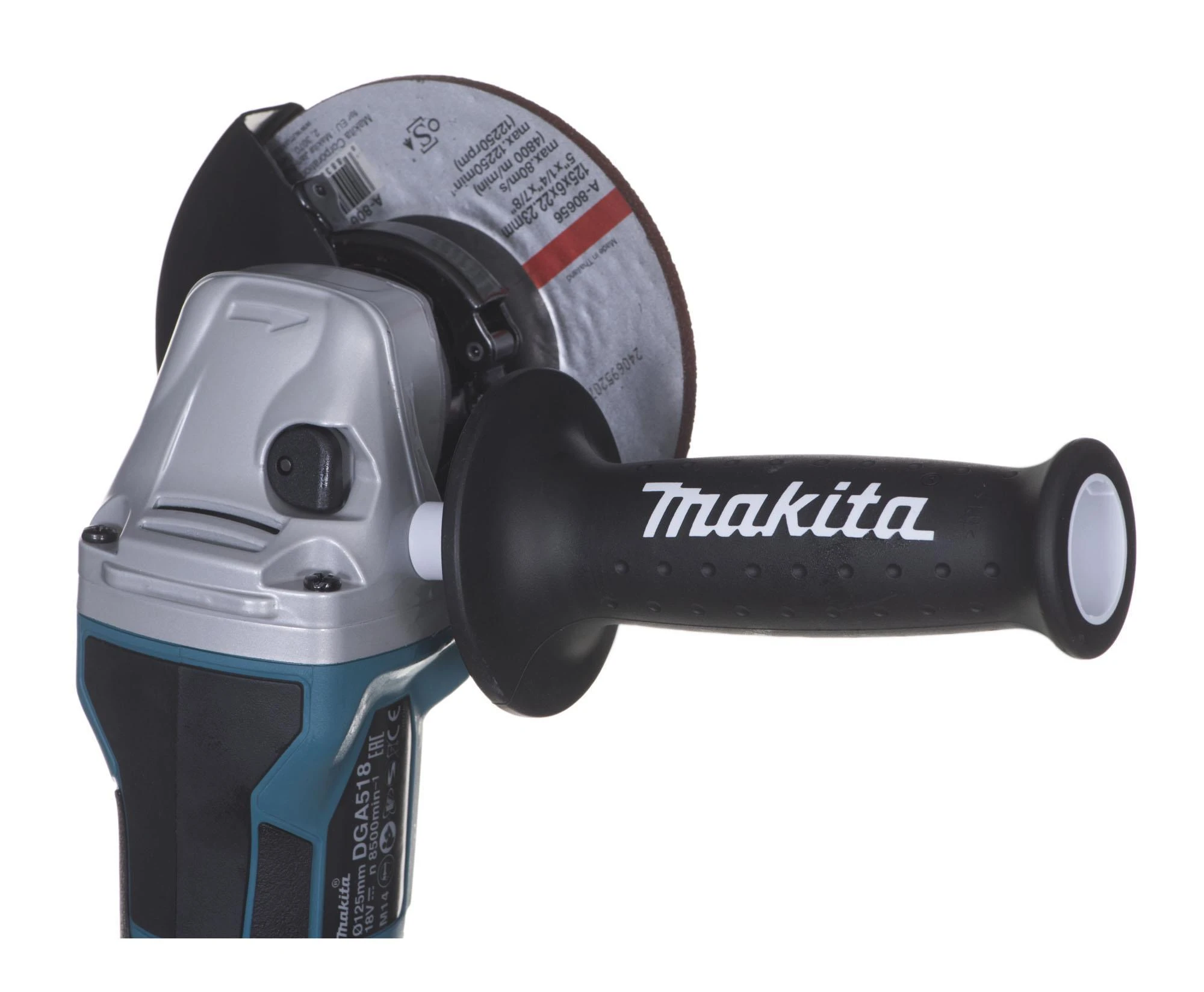 MAKITA KAMPACINIS ŠLIMUOTUVAS 18V 125mm BE BATERIJAŲ IR BE ŠEETIMO ĮKROVIMO MAKPAC DGA518ZJU