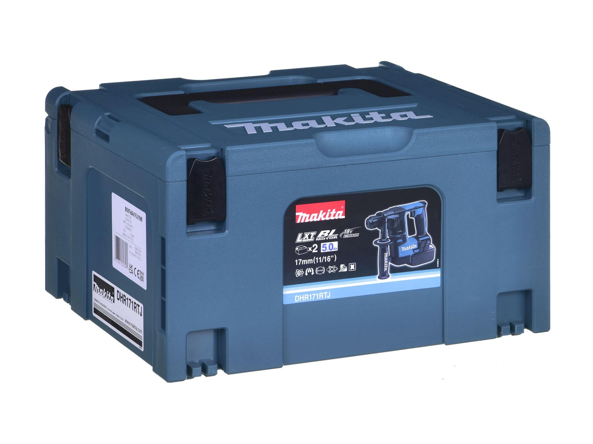 Perforatorius Makita DHR171RTJ; 18 V; 1,2 J; SDS-plus; 2x5,0 akum.