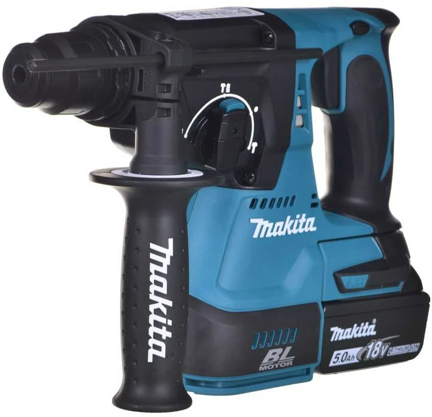 Akumuliatorinis perforatorius Makita DHR242RTJ; 2,0 J; SDS-plus; 18 V; 2x5,0 Ah akum.