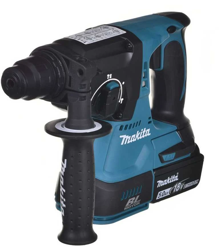 Akumuliatorinis perforatorius Makita DHR242RTJ; 2,0 J; SDS-plus; 18 V; 2x5,0 Ah akum.