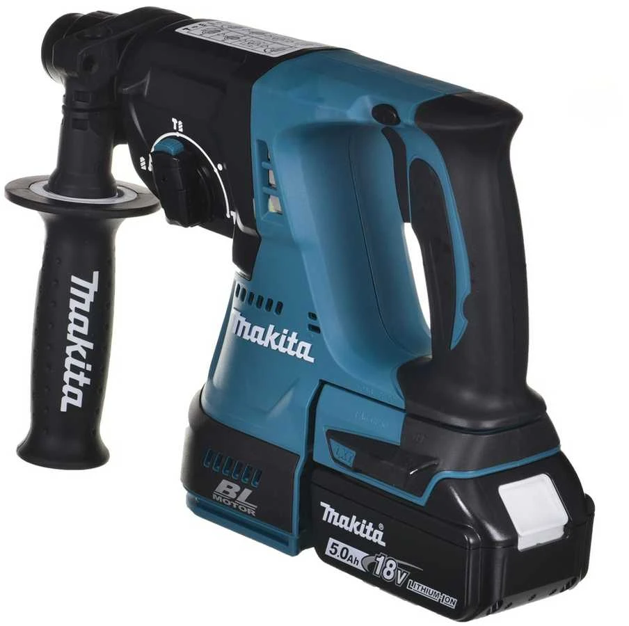 Akumuliatorinis perforatorius Makita DHR242RTJ; 2,0 J; SDS-plus; 18 V; 2x5,0 Ah akum.