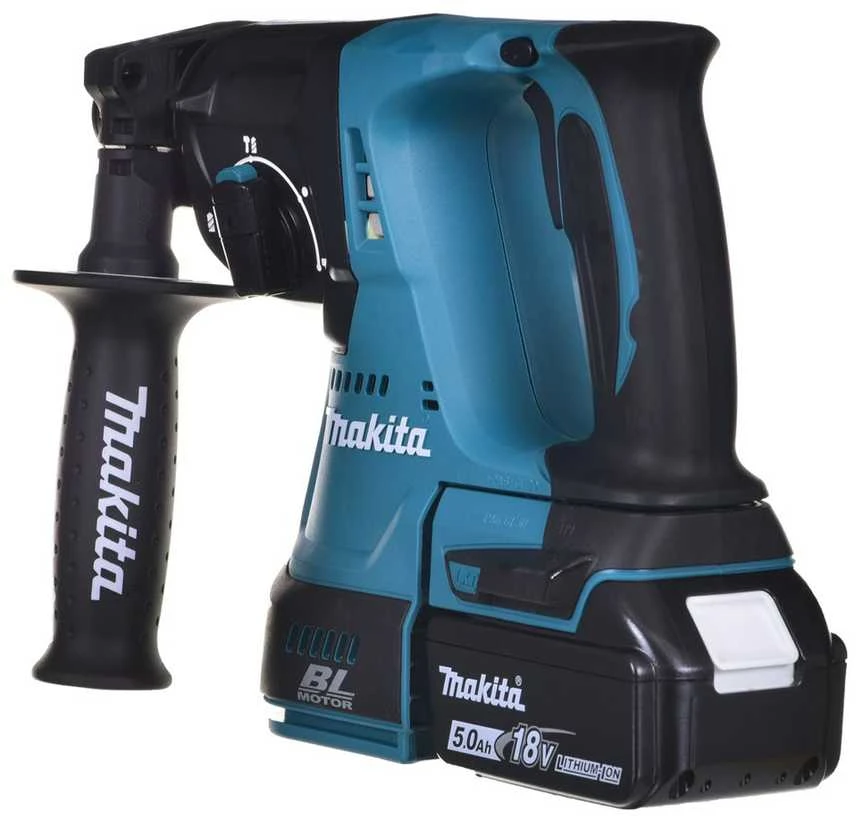 Akumuliatorinis perforatorius Makita DHR242RTJ; 2,0 J; SDS-plus; 18 V; 2x5,0 Ah akum.