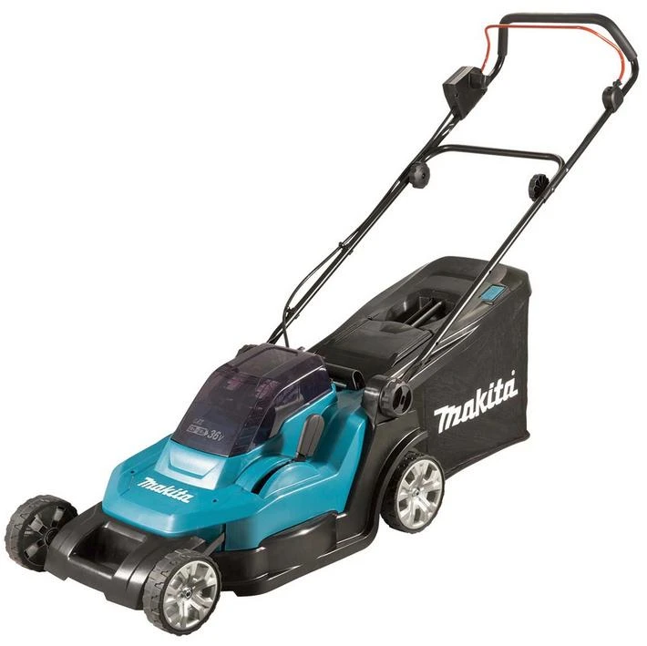 Makita Akumuliatorinė vejapjovė DLM432CT2 2x18V 2x5,0Ah 43cm