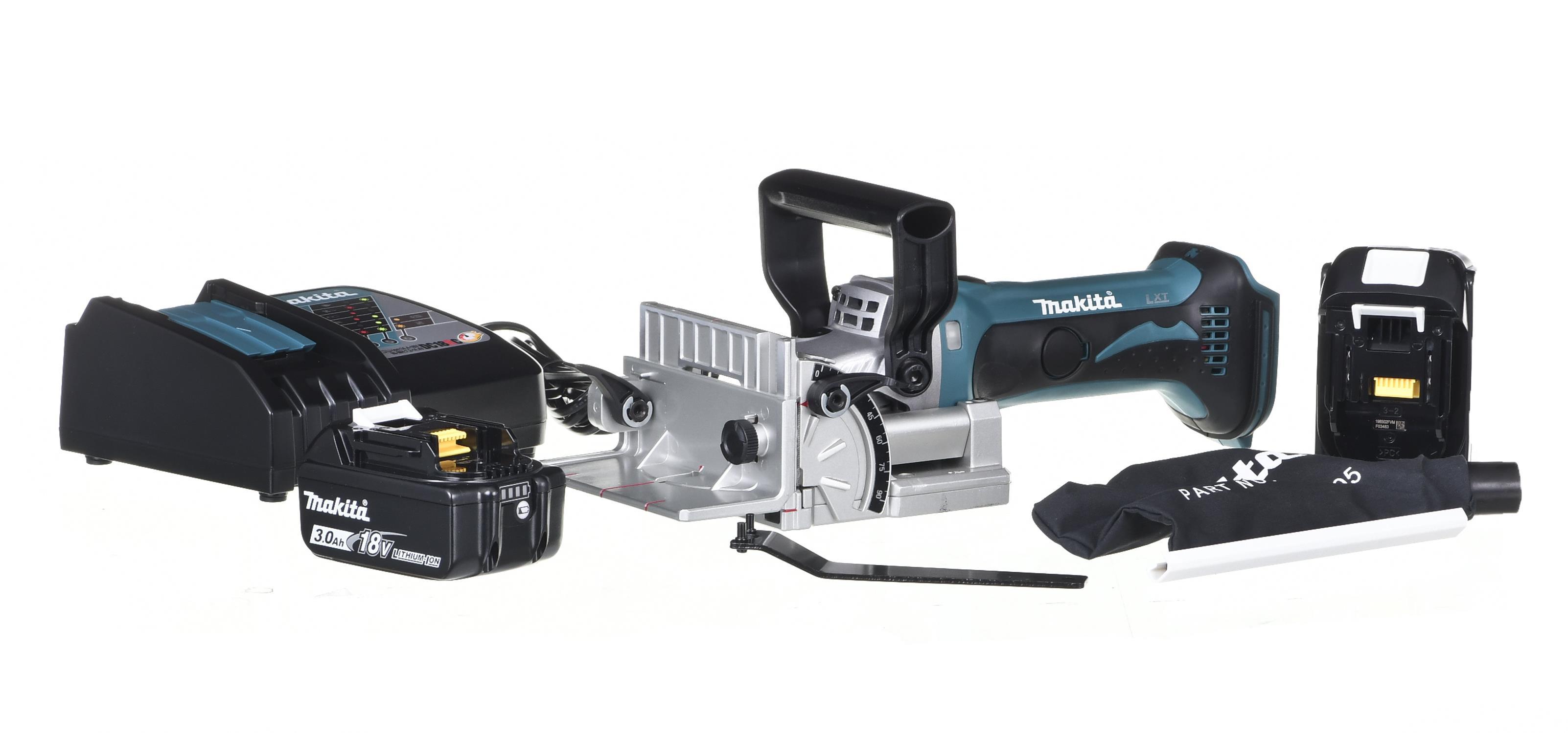 MAKITA SUJUNGIMO GRUPĖ / LAMINATORIUS 18V‐2 x 3.0Ah lagaminas MAKPAC DPJ180RFJ