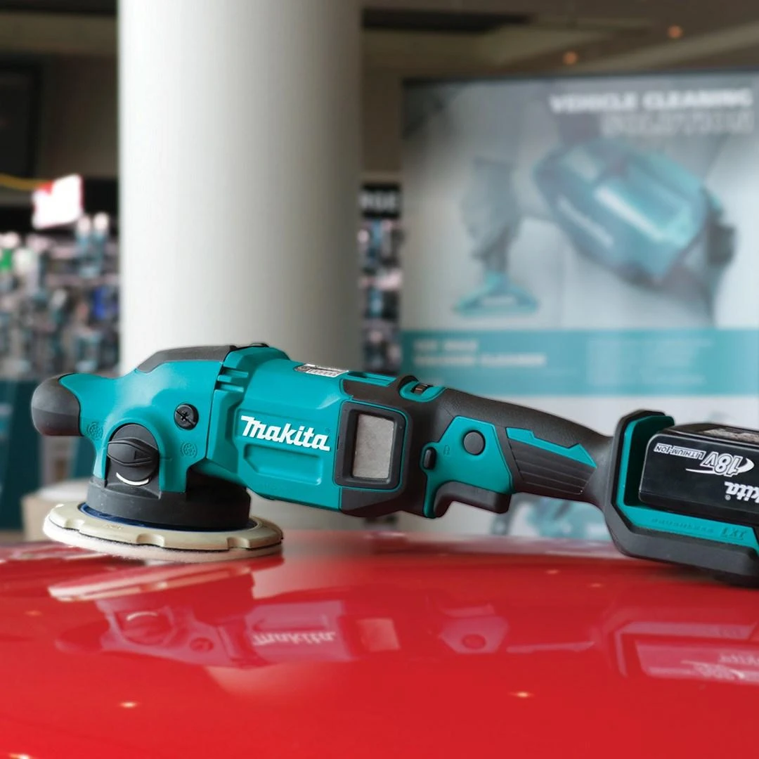 Makita DPO600Z Akumuliatorinis Poliruoklis; 18V; 150mm, 0-6,800 OPM, 0-13,600 SPM, 0-780 RPM, 3,1kg