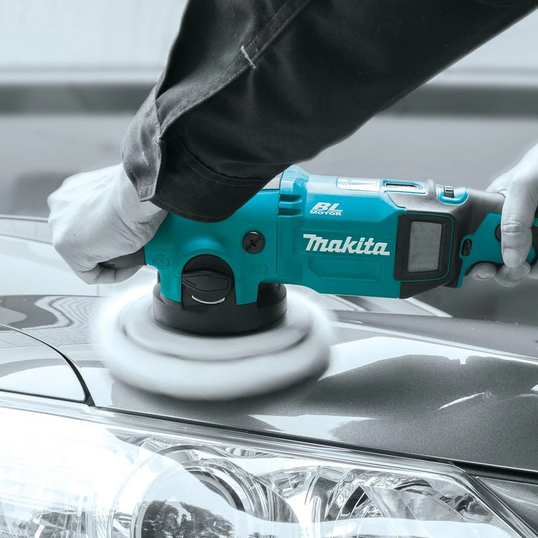 Makita DPO600Z Akumuliatorinis Poliruoklis; 18V; 150mm, 0-6,800 OPM, 0-13,600 SPM, 0-780 RPM, 3,1kg