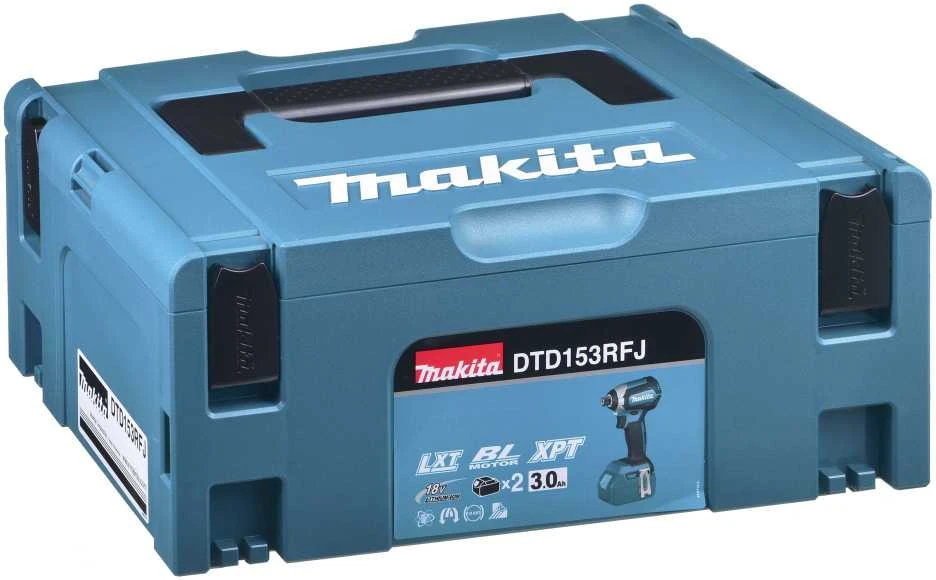 MAKITA IMPACT Driver 18V-170Nm 2x3.0Ah LI-ION CASE MAKPAC DTD153RFJ