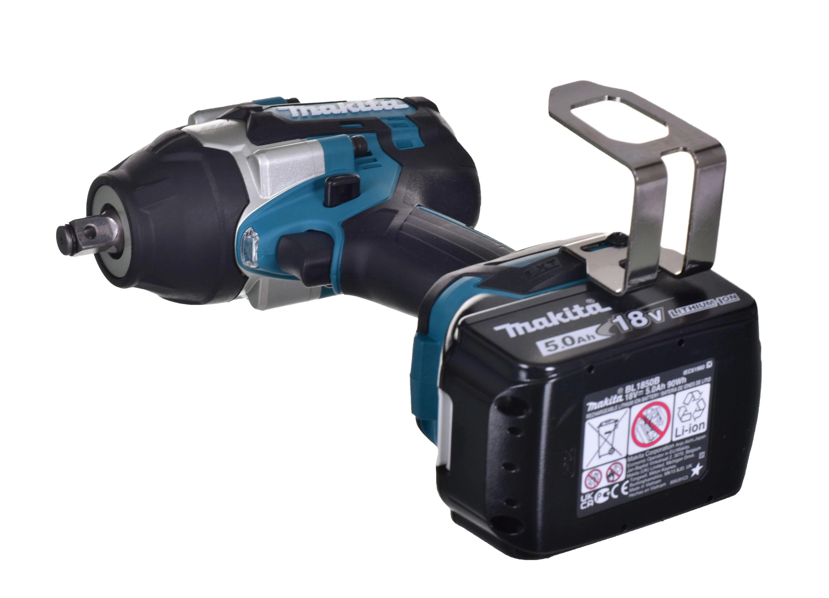 Makita DTW700RTJ Akumuliatorinis smūginis veržliasukis 18V, 2x5,0Ah Li-ion, 700/1000 Nm, 1/2", LED, MAKPACK