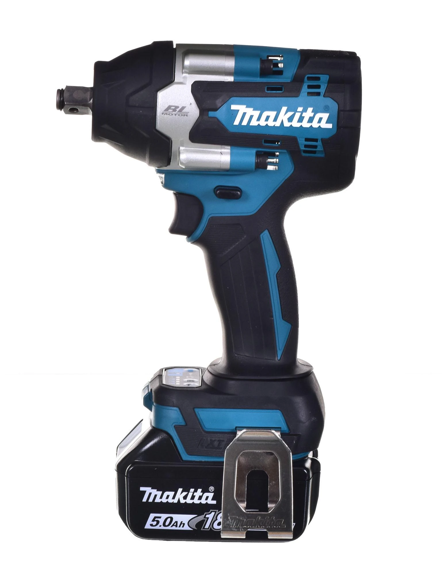 Makita DTW700RTJ Akumuliatorinis smūginis veržliasukis 18V, 2x5,0Ah Li-ion, 700/1000 Nm, 1/2", LED, MAKPACK