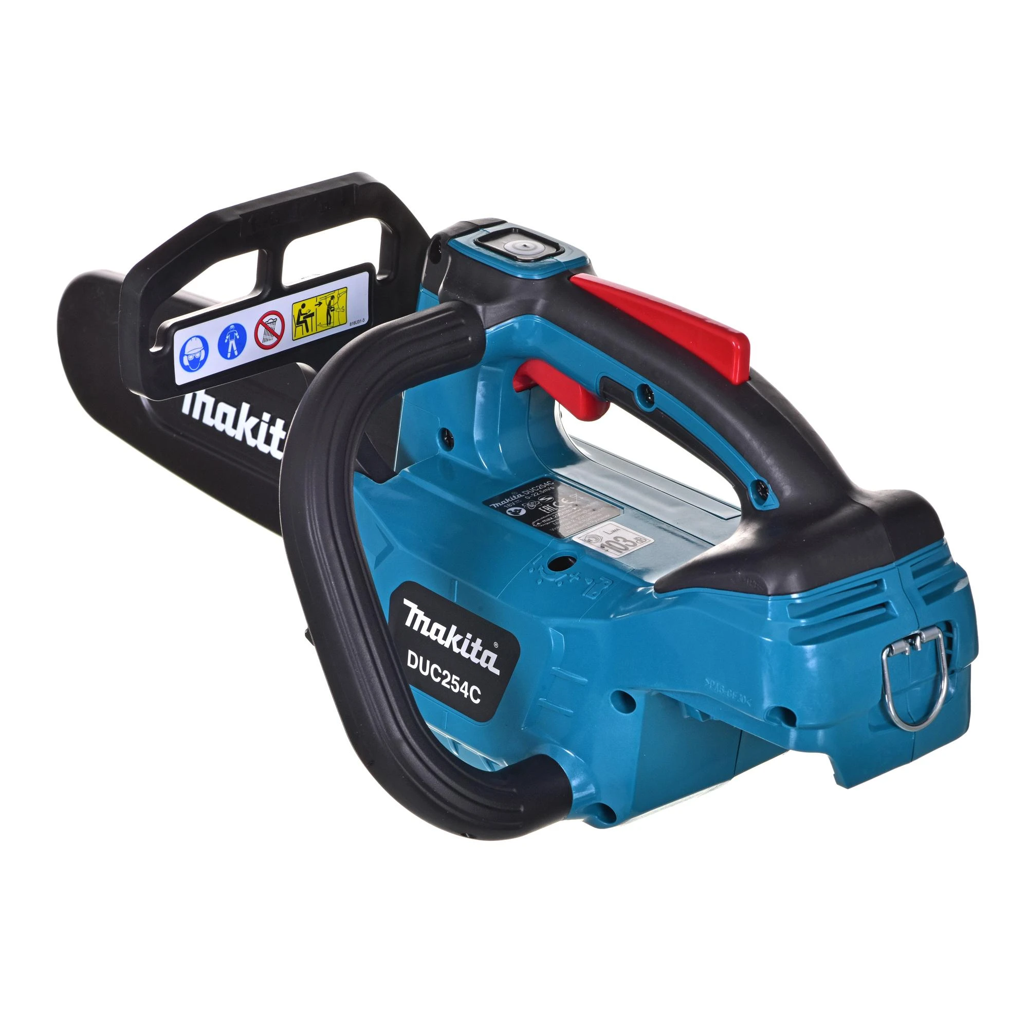 Makita DUC254CZ Akumuliatorinis grandininis pjūklas, 18 V, BL variklis, 250 mm (drožimo juosta), 24 m/s, be akumuliatoriaus ir krovikli