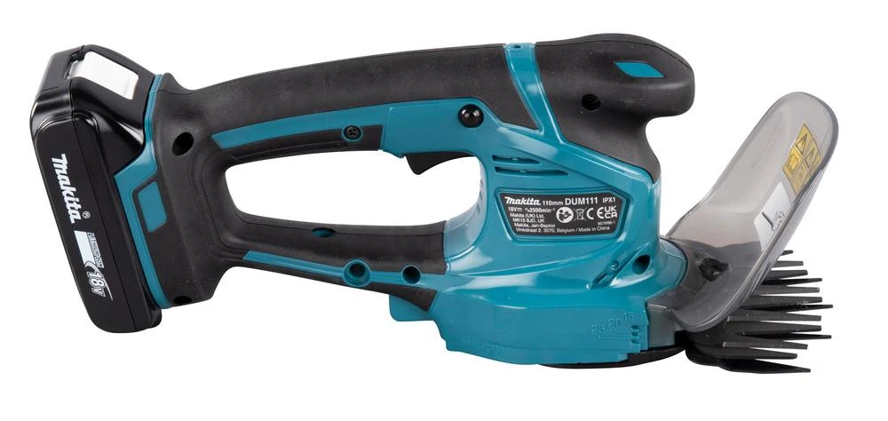 Akumuliatorinės gyvatvorių/žolės žirklės Makita DUM111SYX, 18V, 1x1.5Ah
