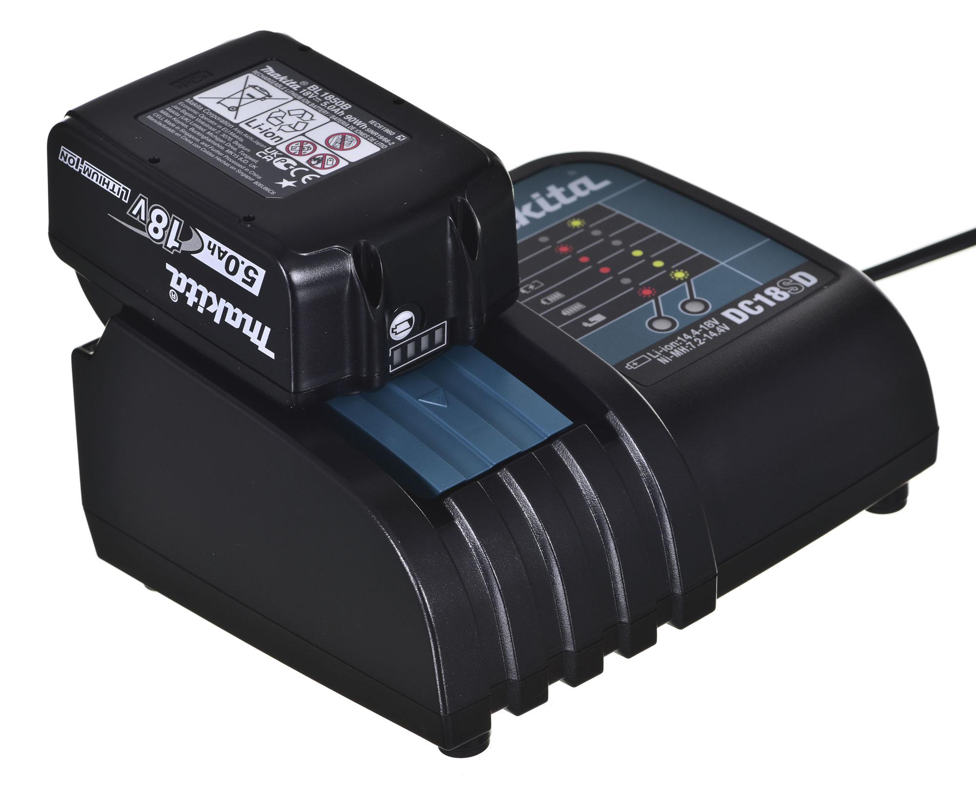Makita DUR192LRT Akumuliatorinė žoliapjovė/trimeris, 18 V, 1x 5,0Ah, DC18RC, Li-ion, BL-motor,