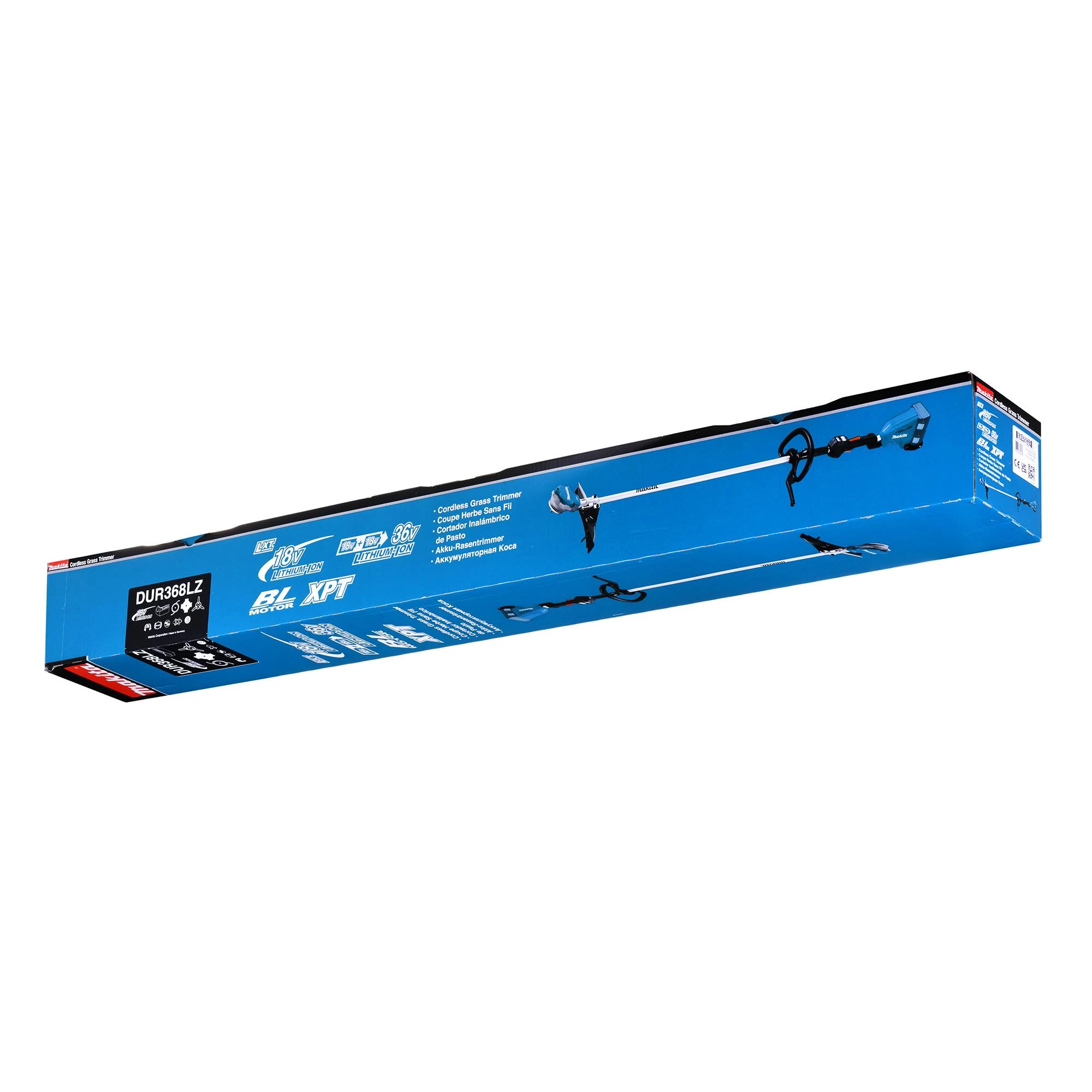 Makita DUR368LZ Cordless grass trimmer, 2X18V Li-ion, 350 mm, BL-motor AFT, ADT, be akumuliatoriaus ir kroviklio