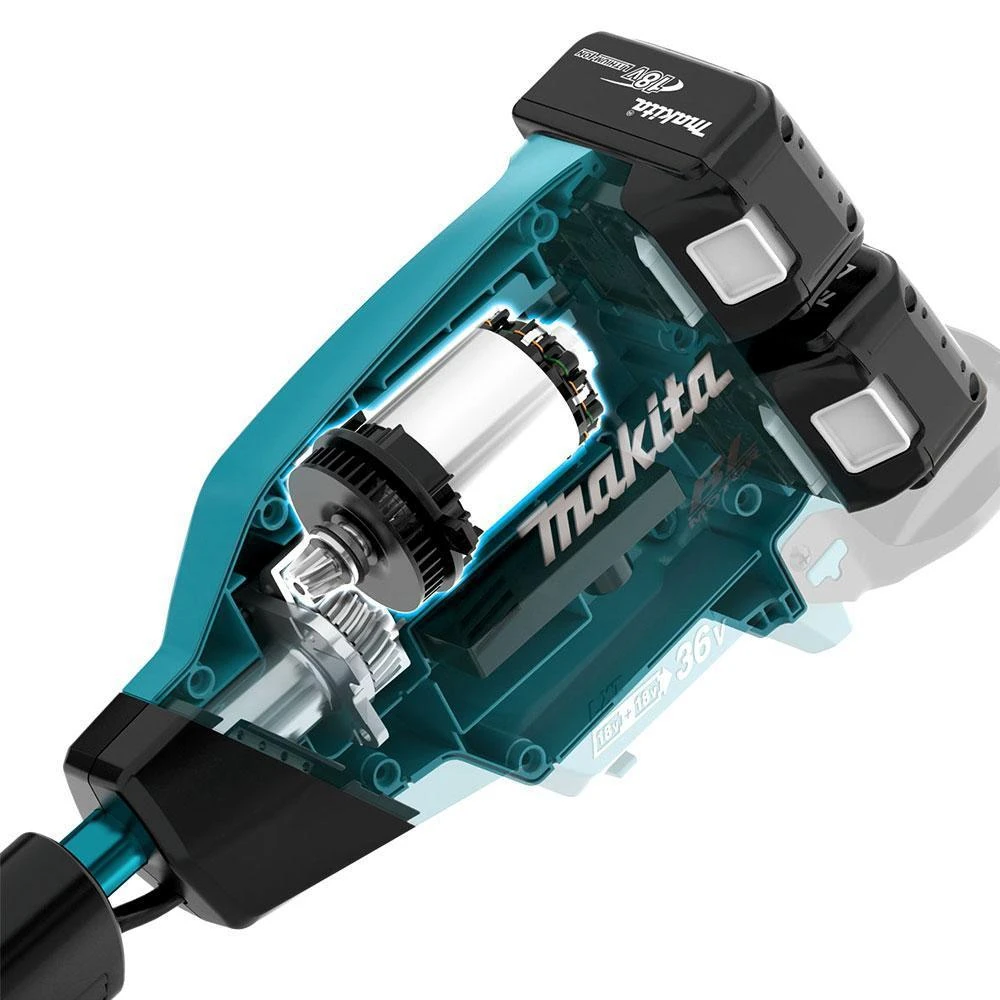MAKITA akumuliatorinė žoliapjovė DUR369APT2 2x18V, 2x5,0Ah pilnas komplektas