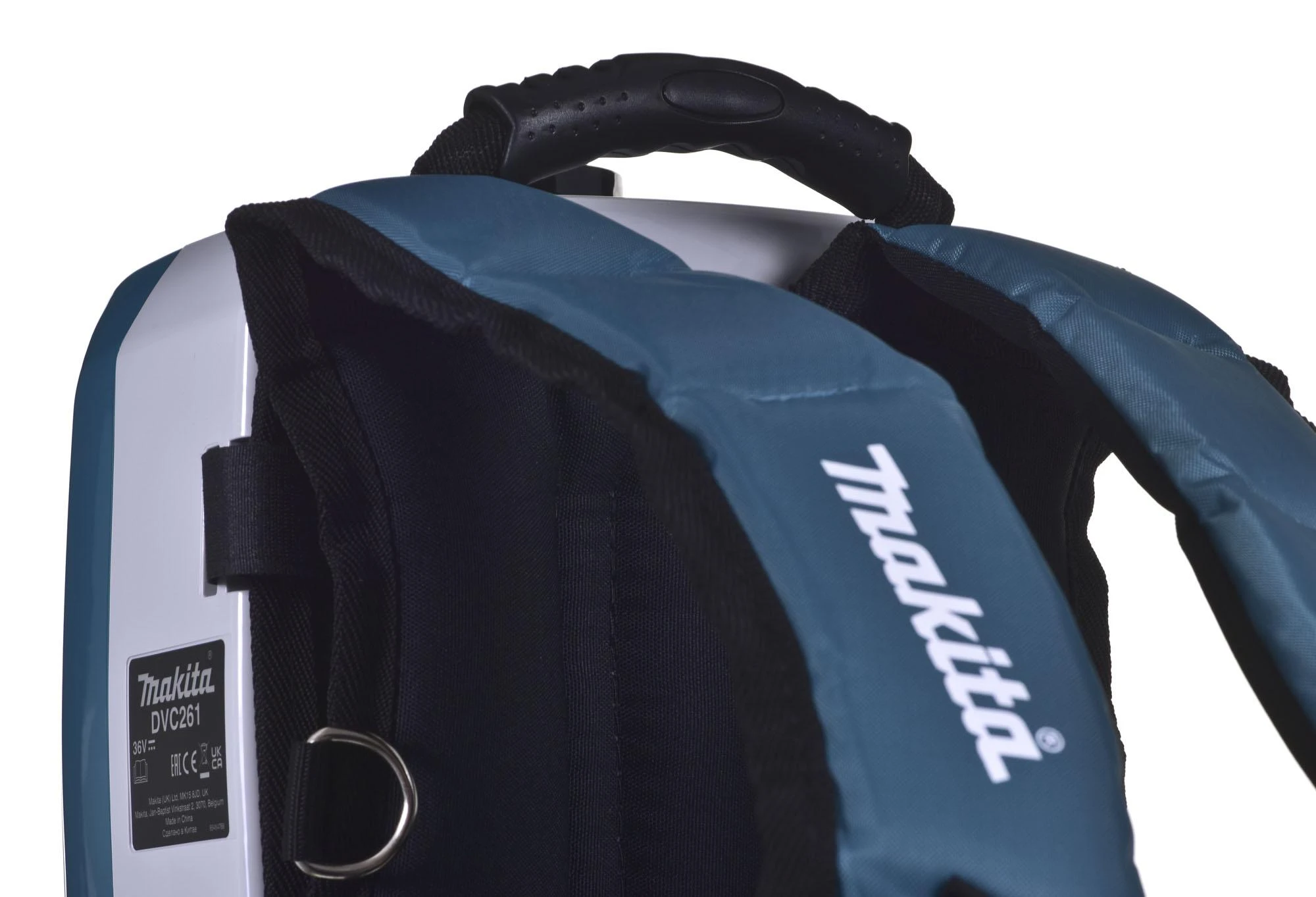 Makita DVC261ZX11 akumuliatorinis (kuprinė) dulkių siurblys (be kroviklio ir be akumuliatorių)