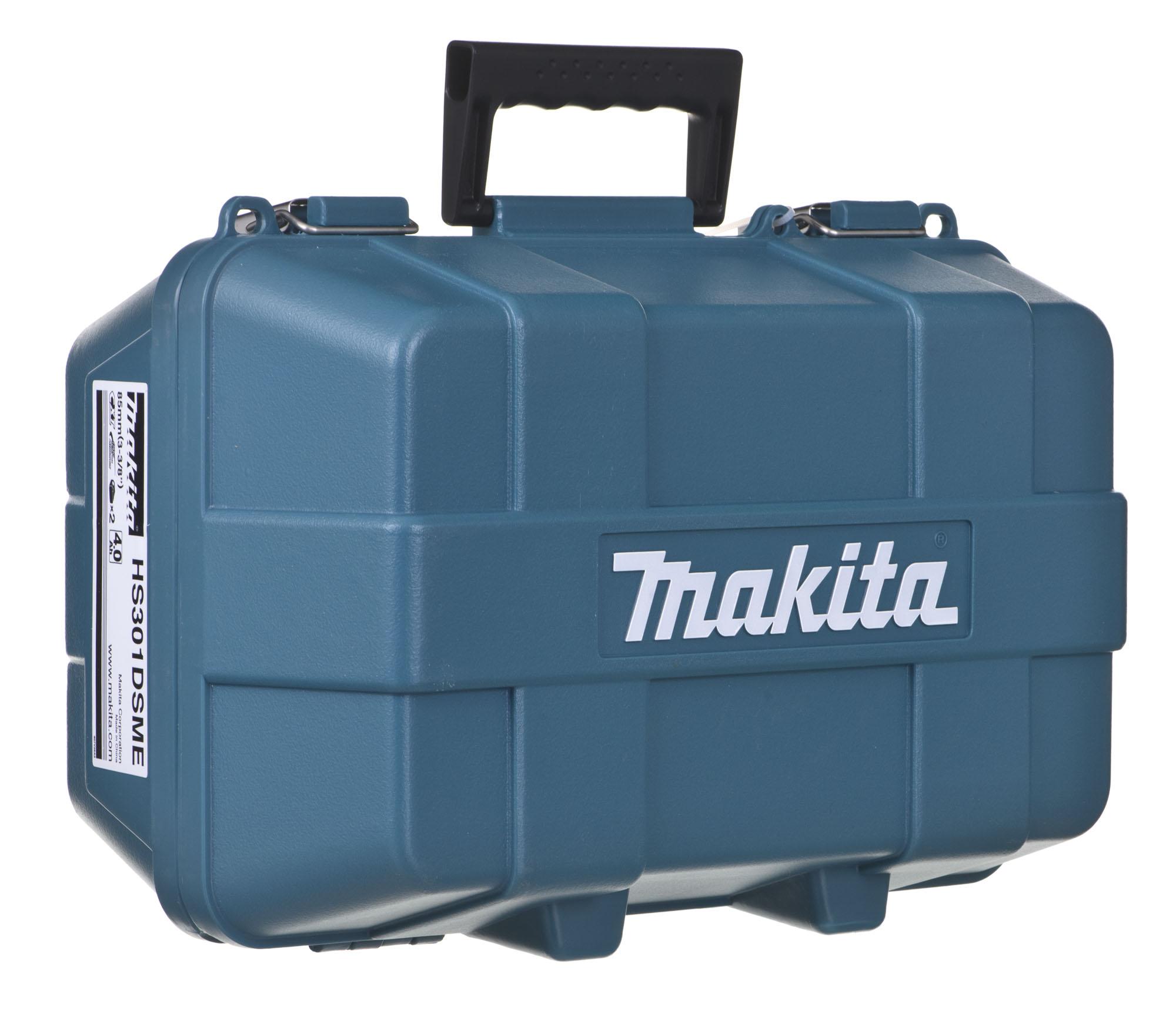 Akumuliatorinis diskinis pjūklas Makita HS301DSME; 12 V; 2x4,0 Ah akum.