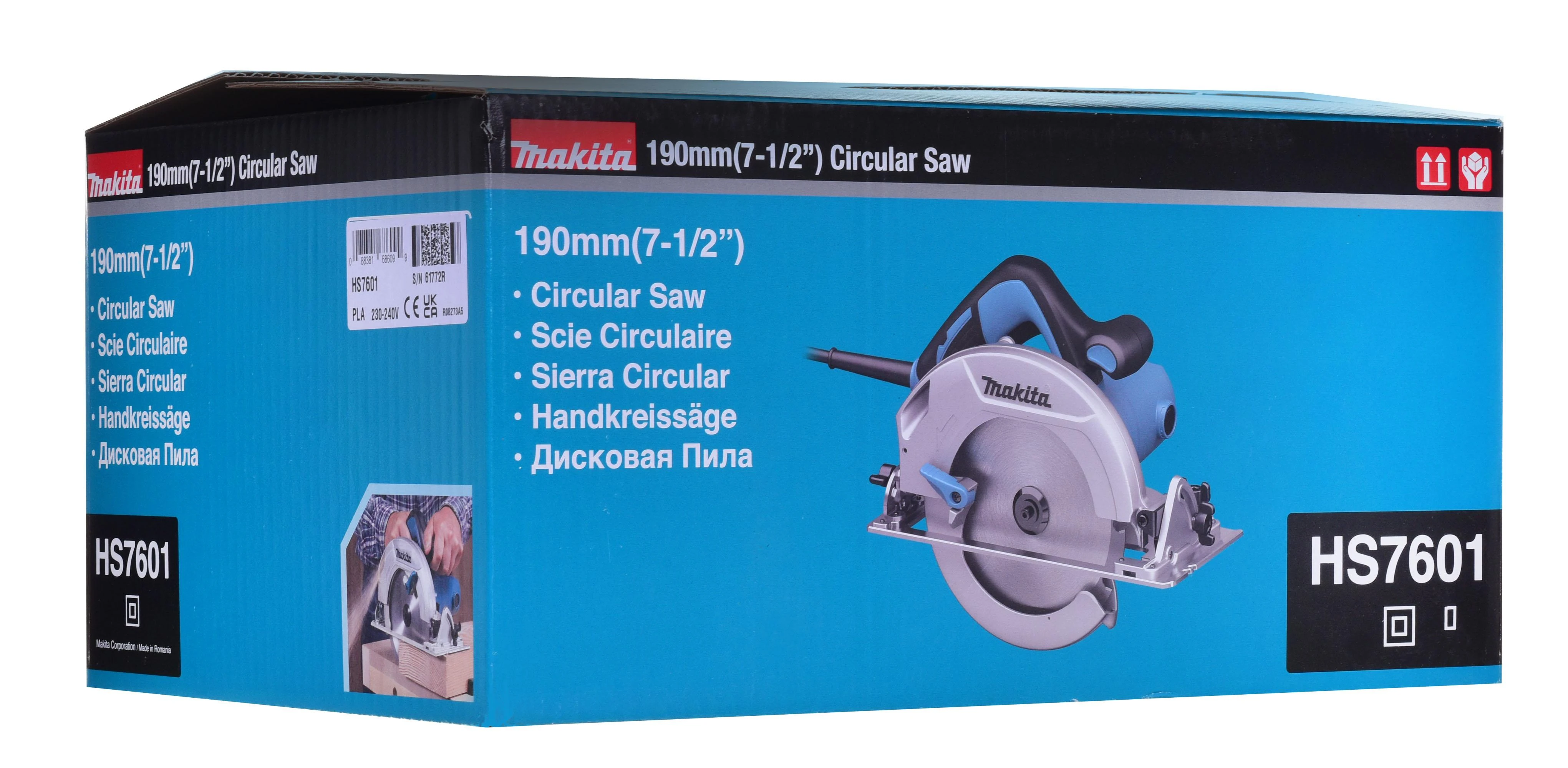 Rankinis diskinis pjūklas Makita HS7601 1200W 190mm