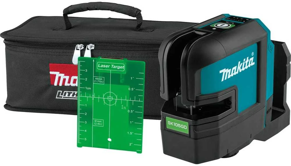Makita SK105GDZ Lazerinis nivelyras su automatinio niveliavimo funkcija, tikslumas ± 0,3mm/1m, IP54