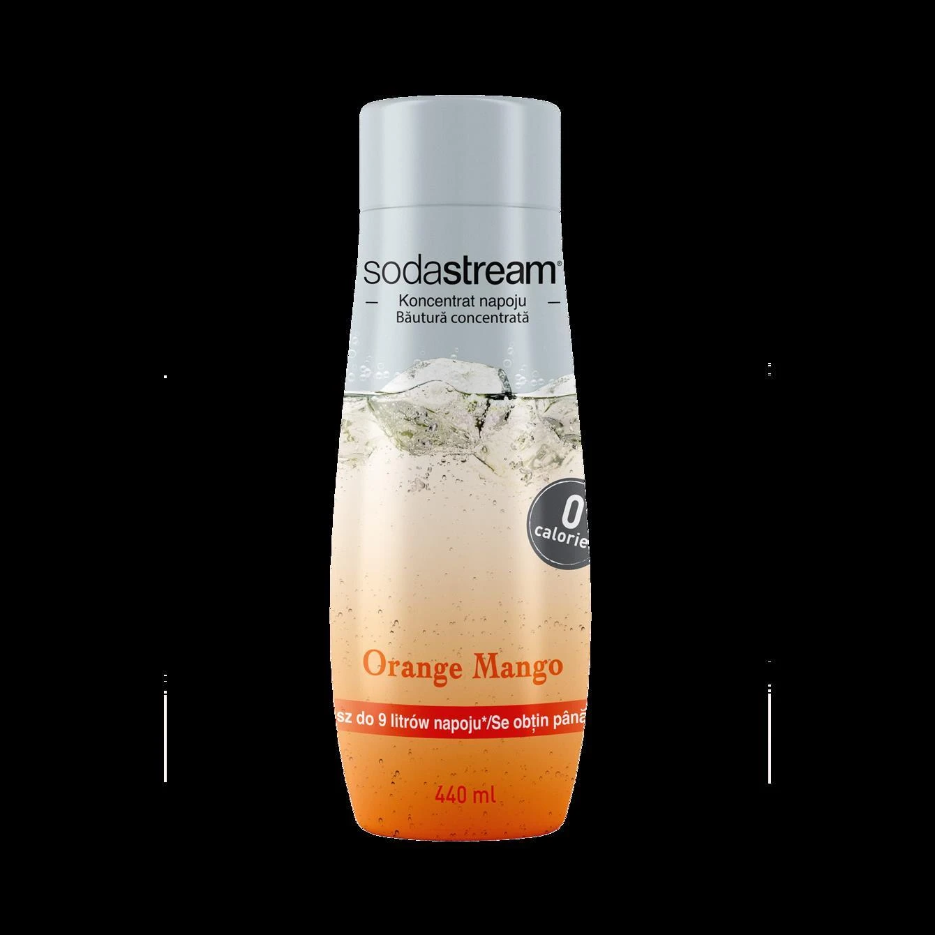 Apelsinų ir mangų skonio SodaStream Zero Orange Mango sirupas, 440ml